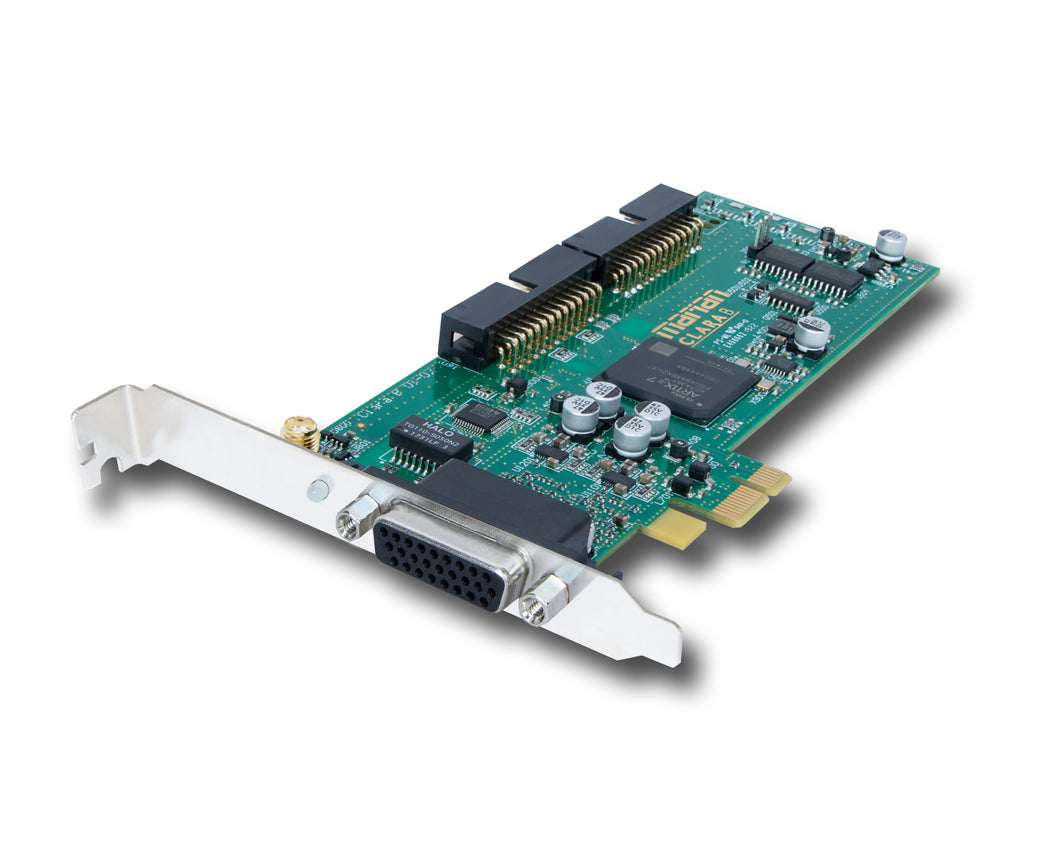 Clara B - 1 x AES/EBU I/O PCIe card, 2 x Analog I/O, 24 bit 192KHz