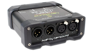 AoIP22M - Two Channel Dante Mic Amp With 2 Channel Return