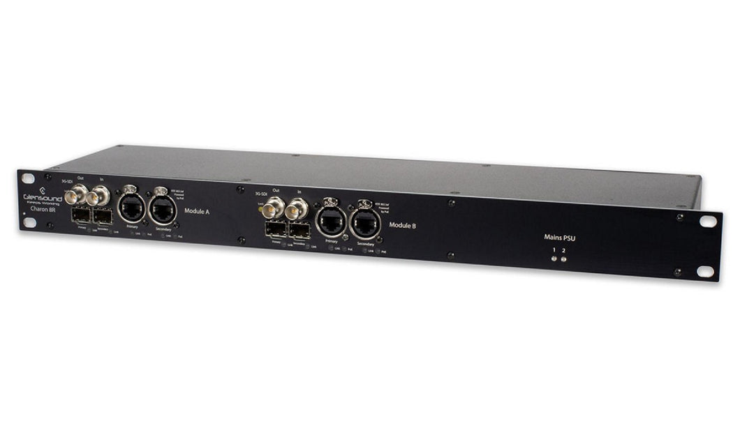 Charon 8R2 Twin Rack Mount 8 Channel Dante/SDI embedder de-embedder