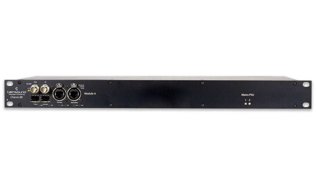 Charon 8R1 - Rack Mount 8 Channel Dante/SDI embedder de-embedder with 1 module