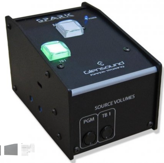 SPARK 1 - Compact single user desktop commentary with 1 talkback in/out.  1 user.  Dante Broadway design.