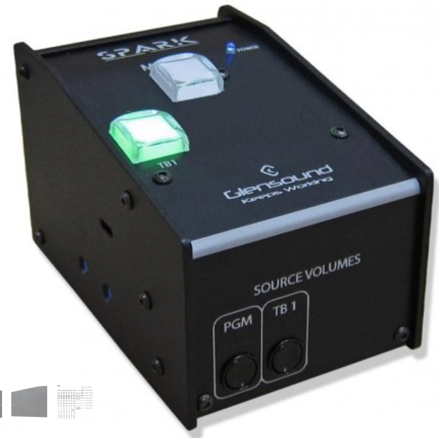 SPARK 1 - Compact single user desktop commentary with 1 talkback in/out.  1 user.  Dante Broadway design.