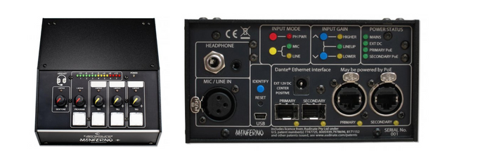 MinFerno/3 Single Commentator's Box For Dante Audio Networks