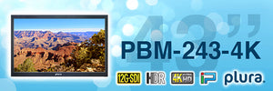Plura PBM-243 43" - 4K Broadcast Monitor