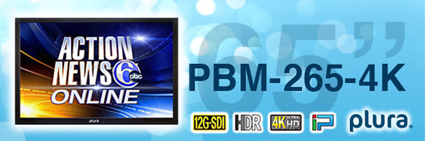 Plura PBM-265-4K 65" 4K Broadcast Monitor