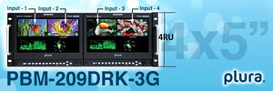 PBM-209DRK-3G 4x5" Rackmount Broadcast Monitor